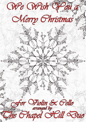 Book cover for We Wish You a Merry Christmas - Full Length Violin & Cello Arrangement in a Jazz Style by The Chapel