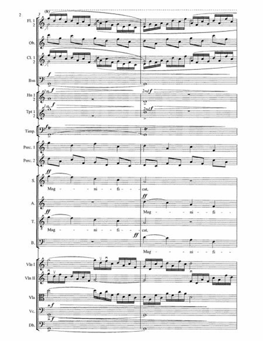 Magnificat - Chamber Orchestra Score and Parts