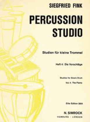 Book cover for Studies for Snare Drum Vol. 4