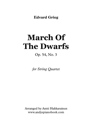 Book cover for March Of The Dwarfs Op. 54, No. 3 - String Quartet