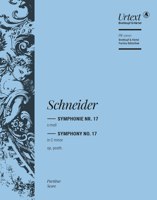 Book cover for Symphony No. 17 in C minor Op. posth.