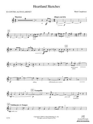 Heartland Sketches: (wp) E-flat Contrabass Clarinet