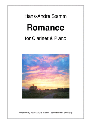 Book cover for Romance for Clarinet and Piano