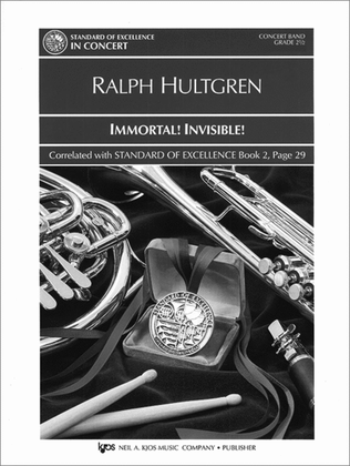 Book cover for Immortal! Invisible! - Score