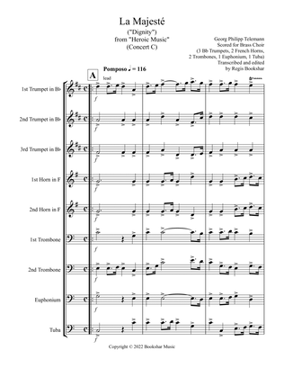 La Majeste (from "Heroic Music") (C) (Brass Choir - 3 Trp, 2 Hrn, 2 Trb, 1 Euph, 1 Tuba)