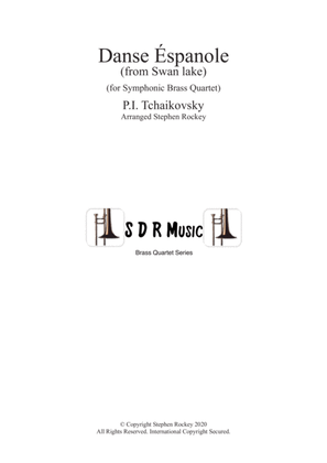 Book cover for Spanish Dance from Swan Lake for Symphonic Brass Quartet