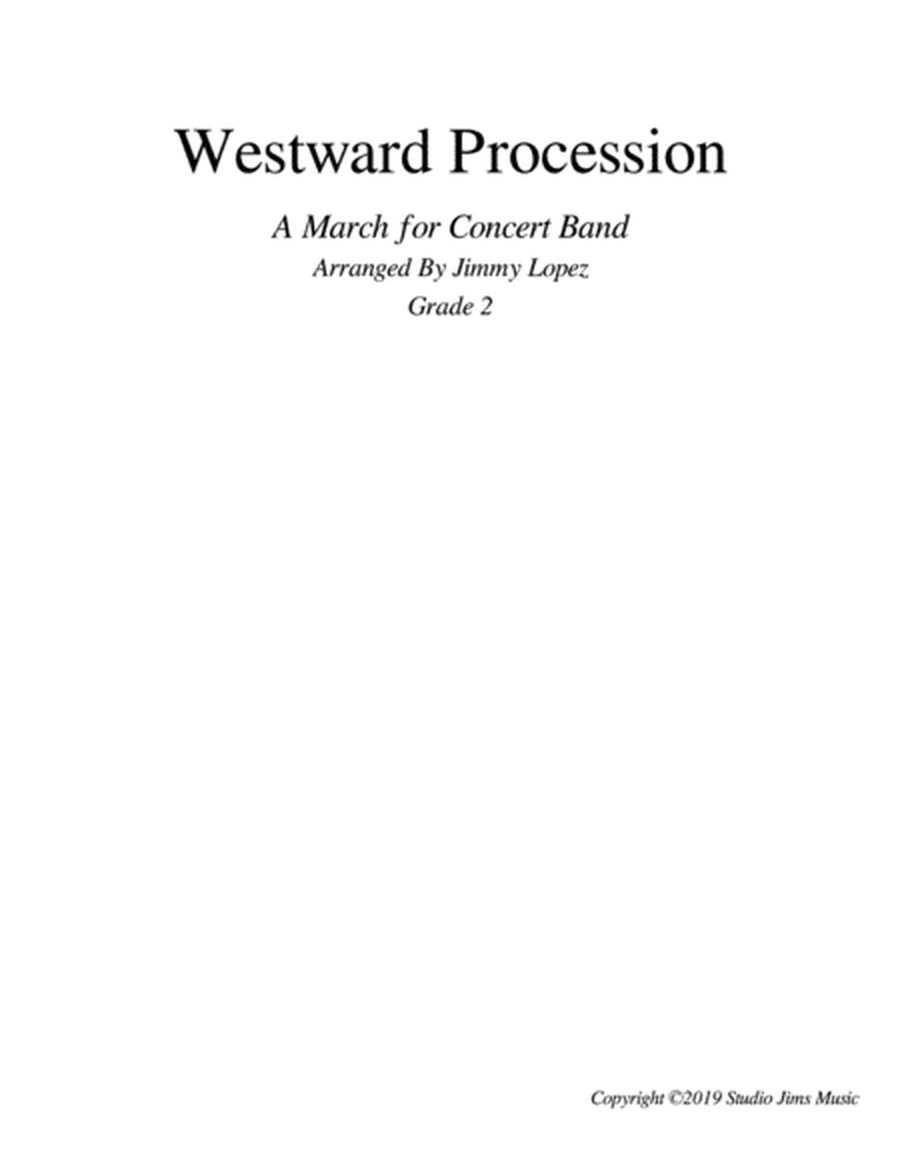 Westward Procession - A March for Concert Band image number null