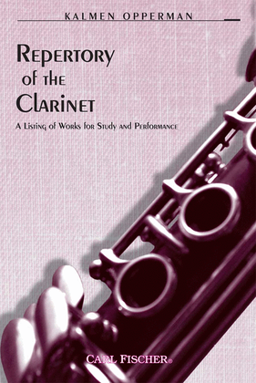 Book cover for Repertory of the Clarinet