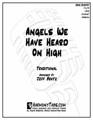 Book cover for Angels We Have Heard On High (Wind Quartet)