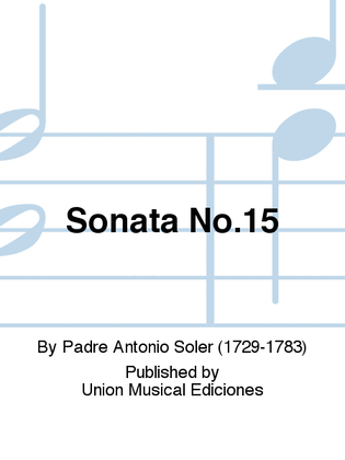 Book cover for Sonata No.15