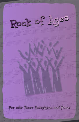 Book cover for Rock of Ages, Gospel Hymn for Tenor Saxophone and Piano