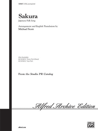 Book cover for Sakura (Japanese Folk Song)