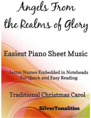 Book cover for Angels From the Realms of Glory Easy Piano Sheet Music