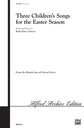 Book cover for Three Children's Songs for the Easter Season