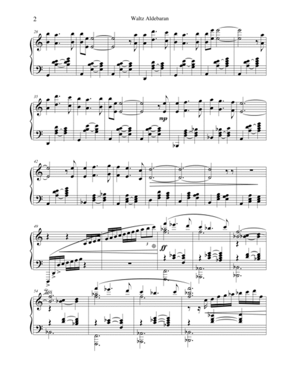 Waltz Aldebaran Piano Solo - Digital Sheet Music