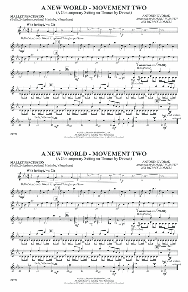 A New World---Movement Two: Mallets