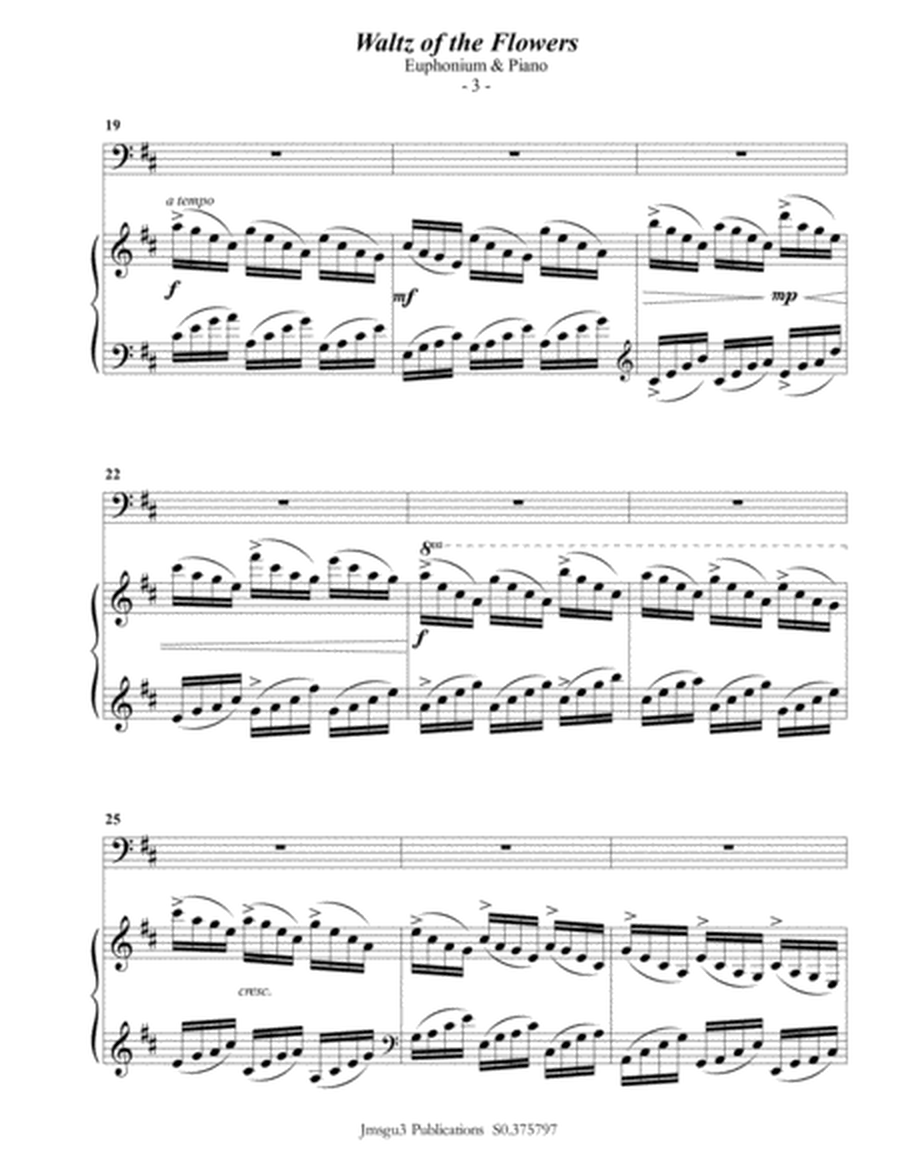 Tchaikovsky: Waltz of the Flowers from Nutcracker Suite for Euphonium & Piano image number null