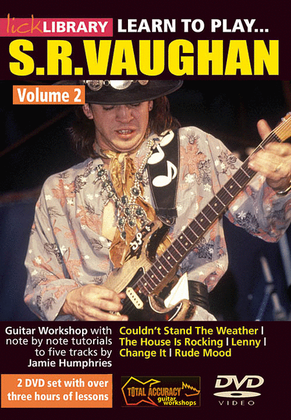 Book cover for Learn to Play Stevie Ray Vaughan Guitar Technique