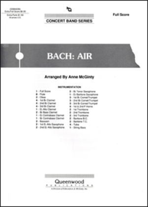 Book cover for Bach: Air - Score