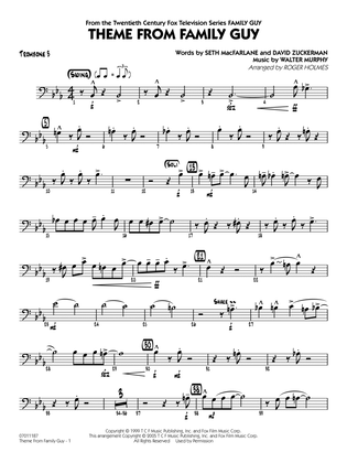 Book cover for Theme from Family Guy (arr. Roger Holmes) - Trombone 3