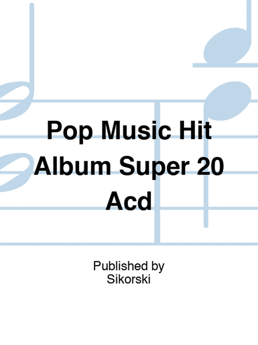 Pop Music Hit Album Super 20 Acd