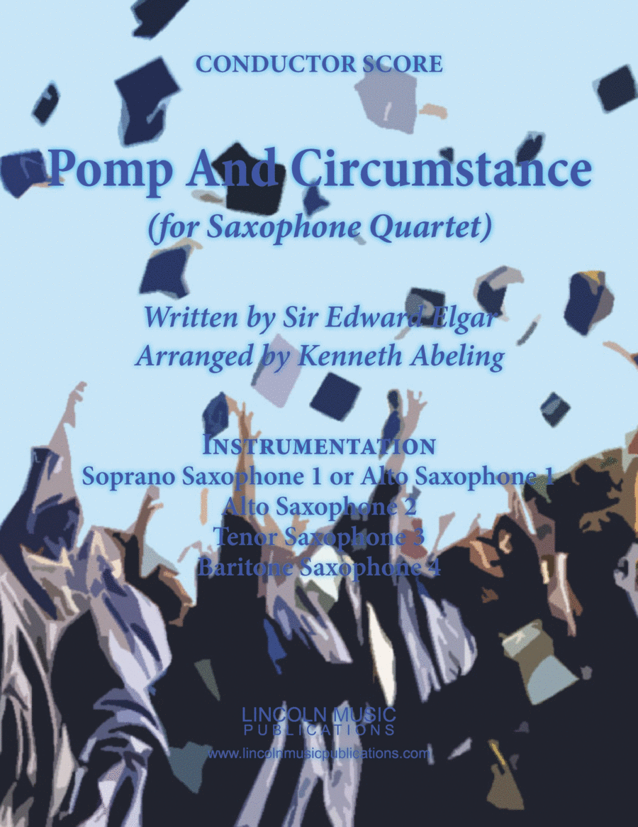 Pomp and Cirumstance (for Saxophone Quartet SATB or AATB) image number null