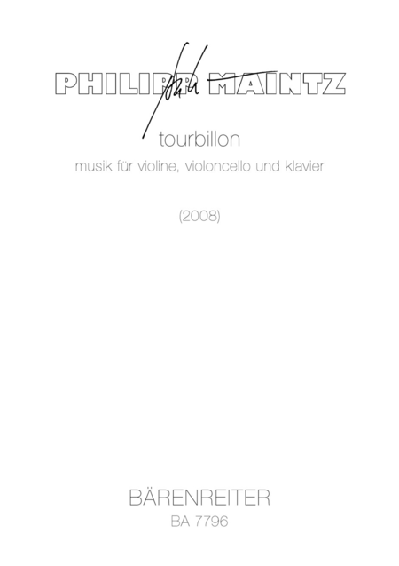 tourbillon. musik fur violine, violoncello und klavier