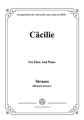 Book cover for Richard Strauss-Cäcilie, for Flute and Piano
