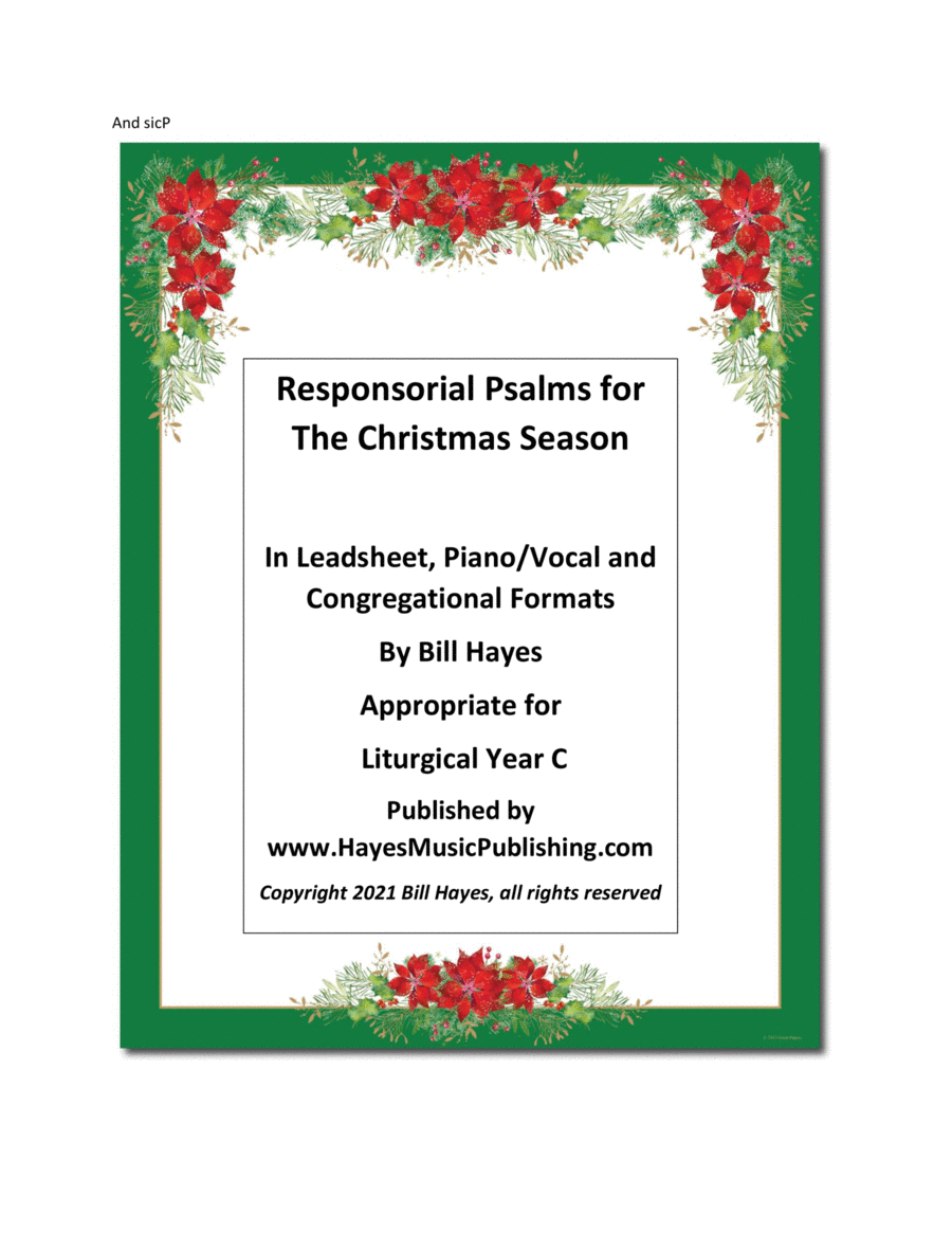 Responsorial Psalms for the Christmas Season, Year C (book)