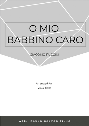 Book cover for O MIO BABBINO CARO - VIOLA & CELLO