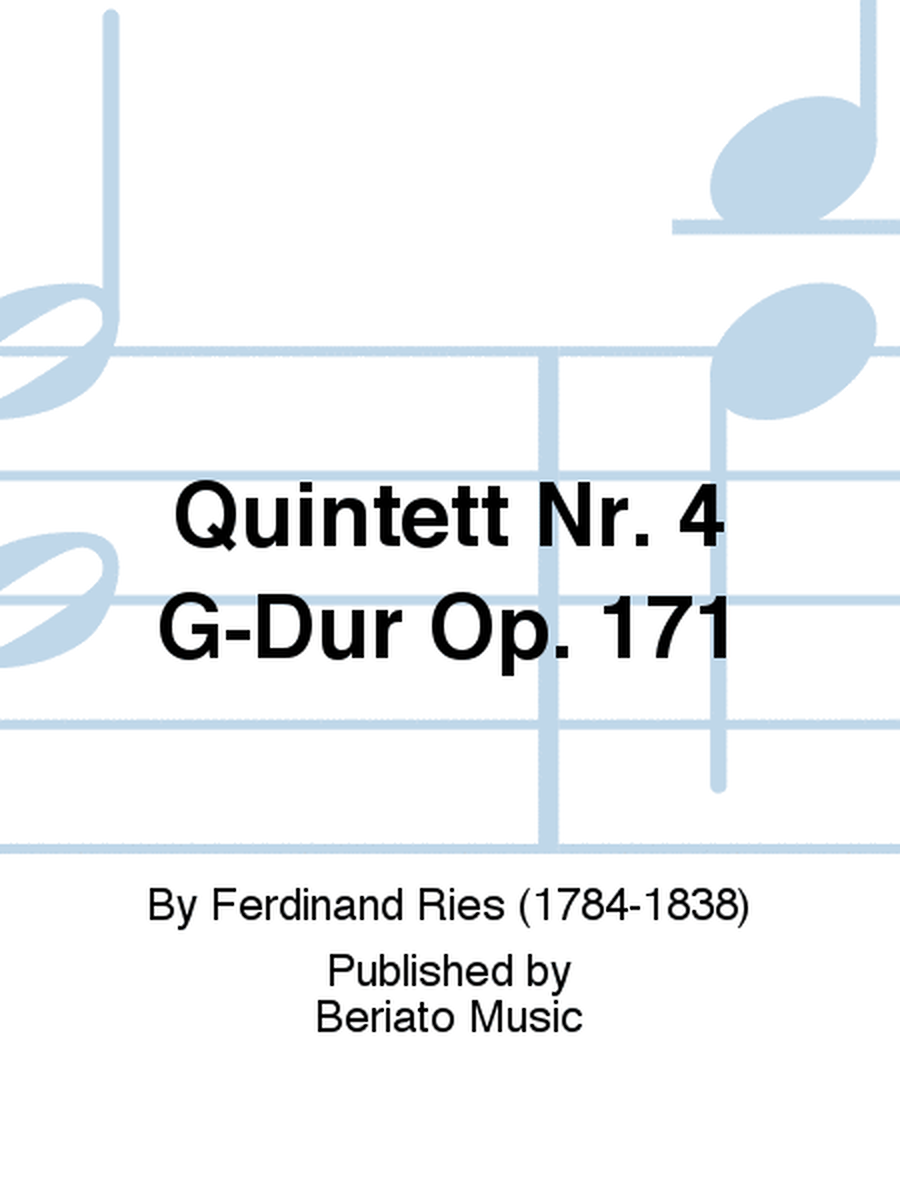 Quintett Nr. 4 G-Dur Op. 171