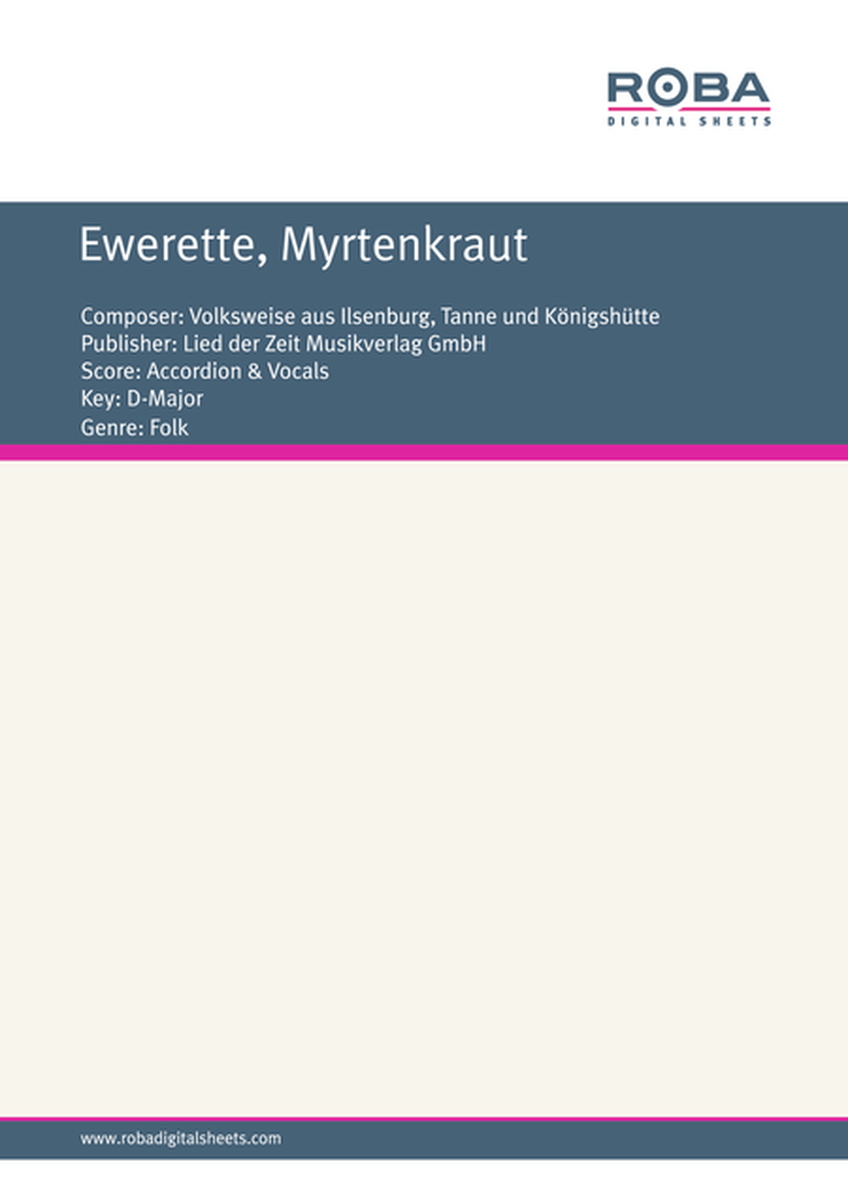 Ewerette, Myrtenkraut