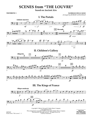 Book cover for Scenes from the Louvre (arr. Robert Longfield) - Trombone 1