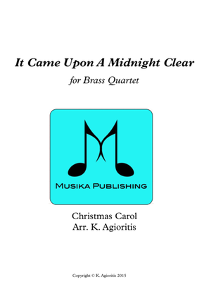 Book cover for It Came Upon A Midnight Clear - Traditional and Jazz Arrangements for Brass Quartet