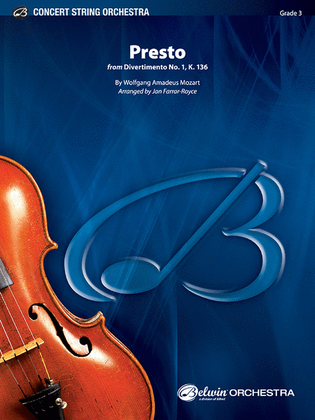 Book cover for Presto