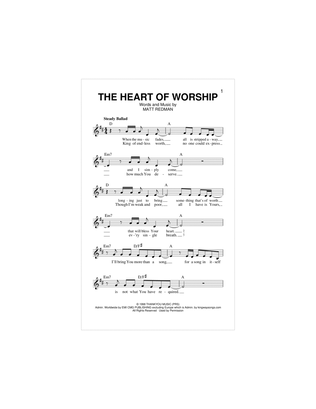 Book cover for The Heart Of Worship (When The Music Fades)