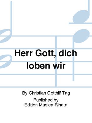 Book cover for Herr Gott, dich loben wir