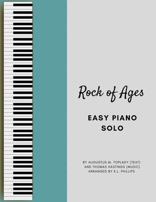 Book cover for Rock of Ages - Easy Piano Solo