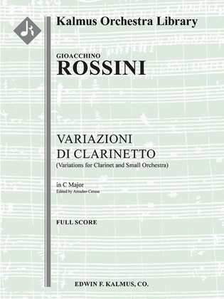 Variazioni di Clarinetto (Variations for Clarinet and Small Orchestra)