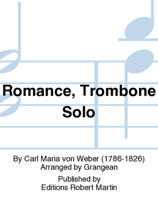 Book cover for Romance, Trombone Solo
