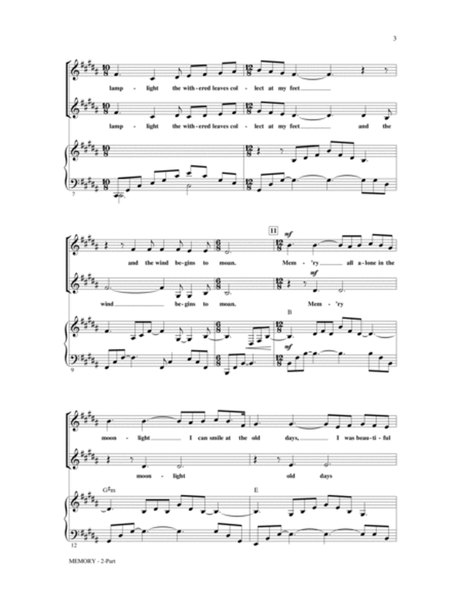 Memory (from Cats) (arr. Ed Lojeski)