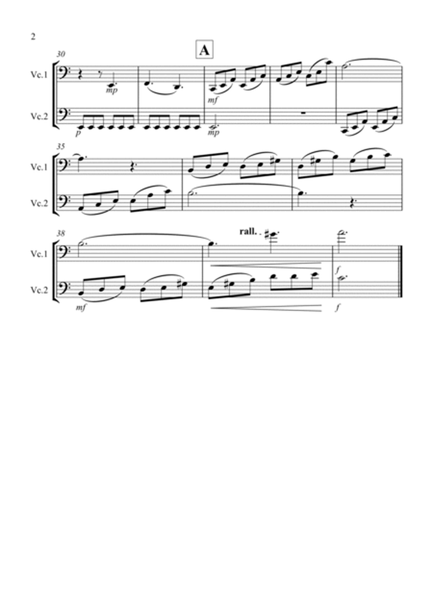 Moonlight Sonata (1st movement) for Cello Duet image number null