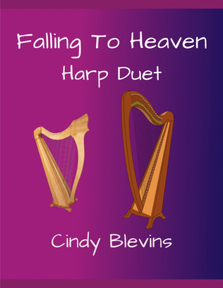 Book cover for Falling to Heaven, Harp Duet