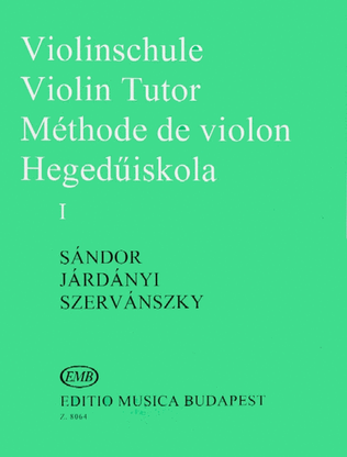 Violinschule - Violin Tutor - Méthode de Violon I