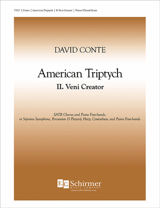 Book cover for American Triptych: II. Veni Creator (Piano/Choral Score)
