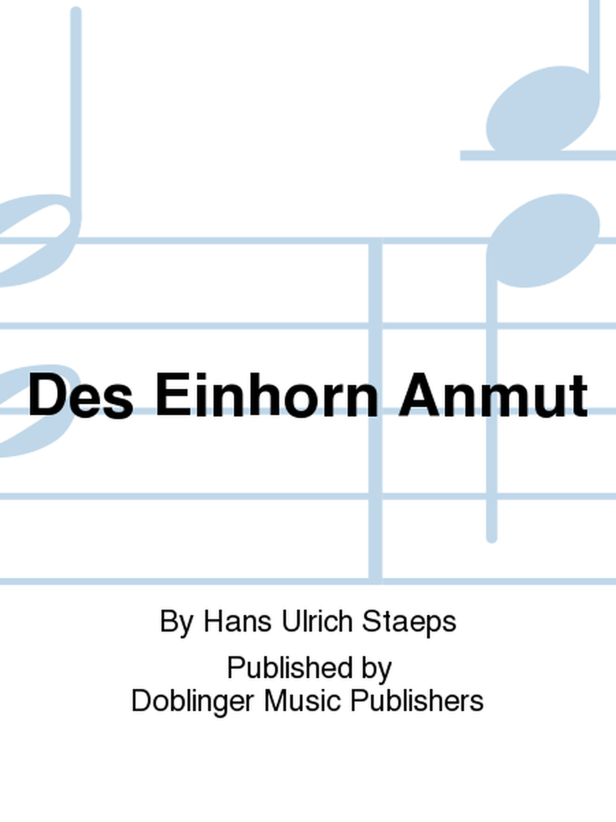 Des Einhorn Anmut