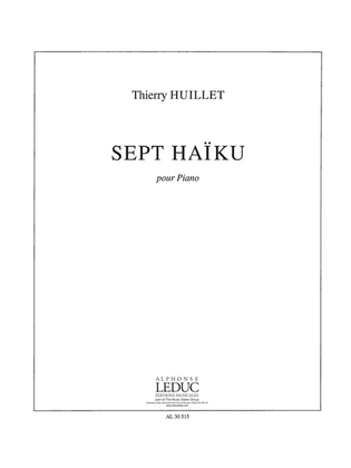 Book cover for 7 Haiku Pour Piano Solo (7 Petites Etudes Pour La Troisieme Pedale)