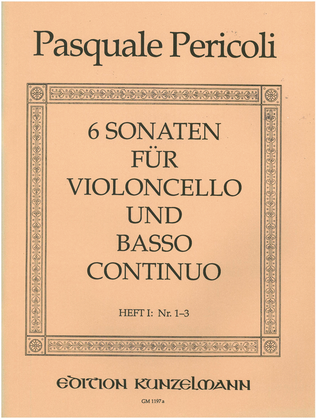 Book cover for 6 Sonatas for cello