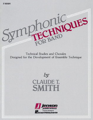 Book cover for Symphonic Techniques for Band