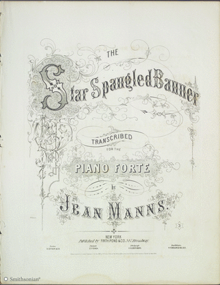 Book cover for The Star Spangled Banner Transcribed for the Piano Forte